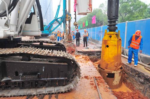 合肥旋挖鉆機(jī)租賃地鐵工程施工案例 合肥旋挖鉆機(jī)租賃地鐵工程施工案例